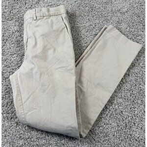 J Crew Crewcuts Thompson Boys Pants Khaki Chino Flat Front Beige 14